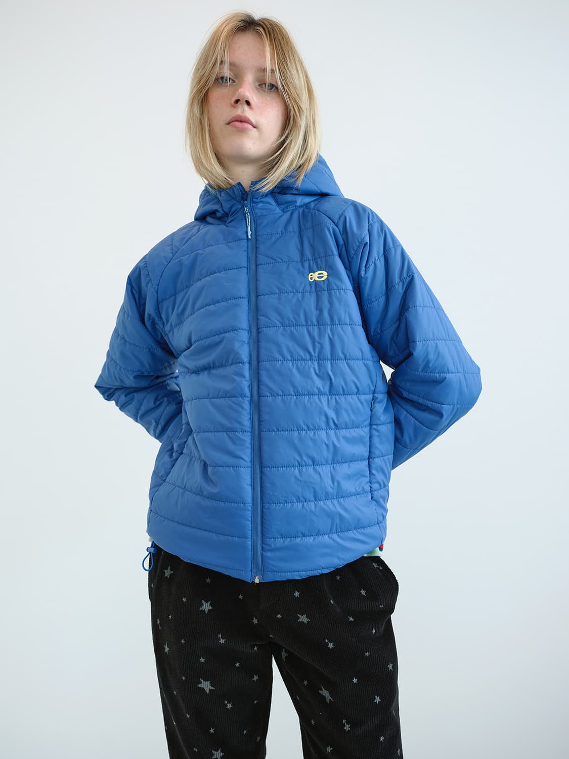 엔조블루스 후드 퀄팅 푸퍼 자켓 BLUE 상품이미지2