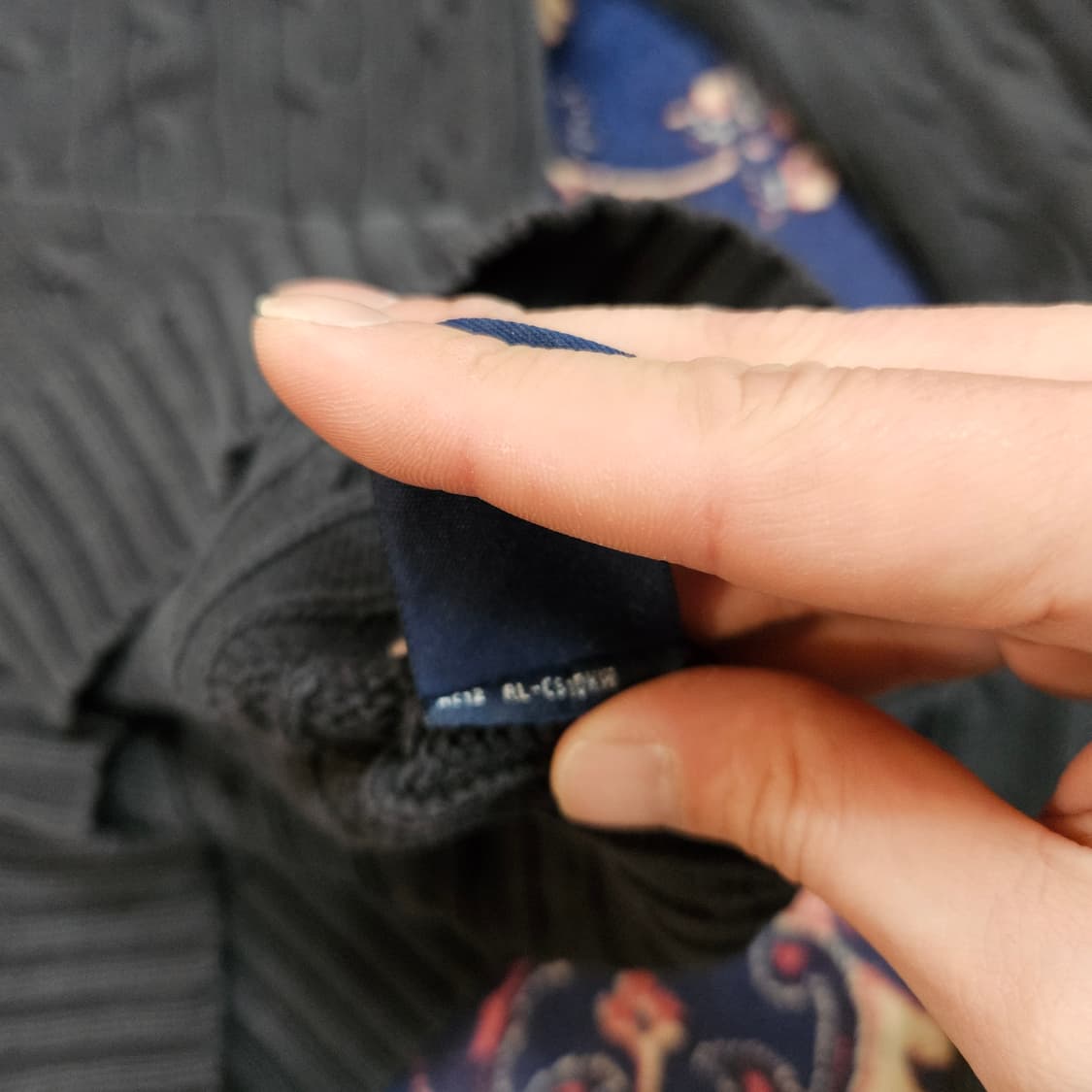 랄프로렌 블루포니 차콜 케이블 니트 L size 상품이미지6