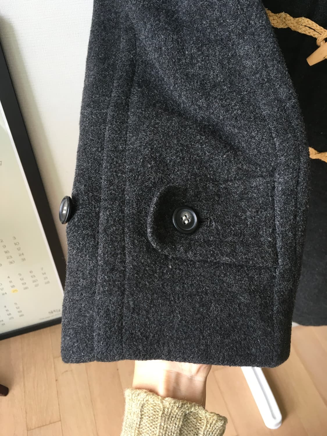 빈티지 오버핏 더플코트 상품이미지8