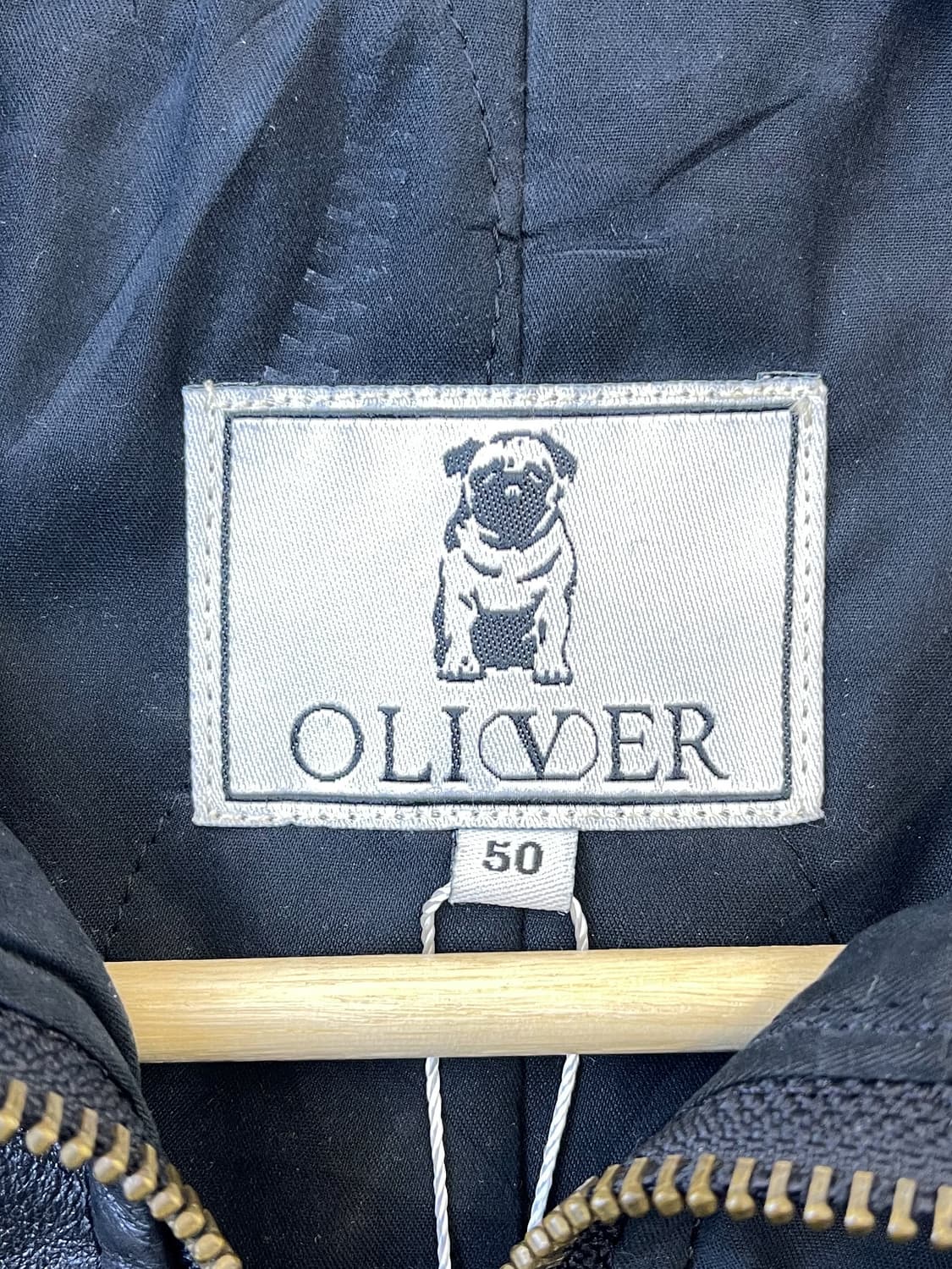 올리버 90s 레더 도킹 퀼티드 자켓 상품이미지5