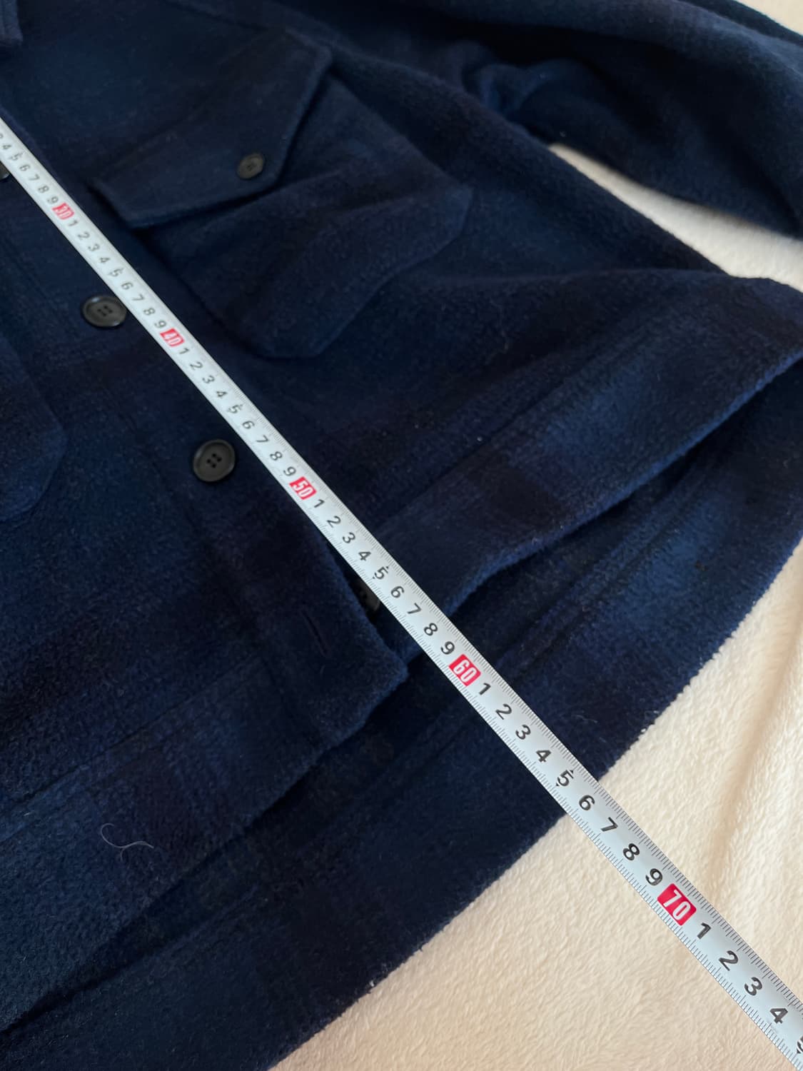 유니클로 체크패턴 레글런 자켓 S 상품이미지6