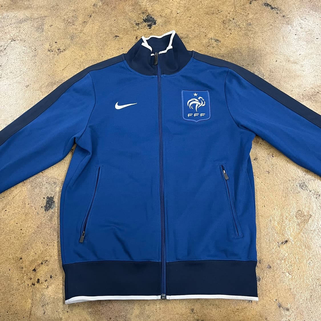 [정품/S] 나이키 프랑스 FFF 트랙탑 져지 자켓 블루 b17 상품이미지3