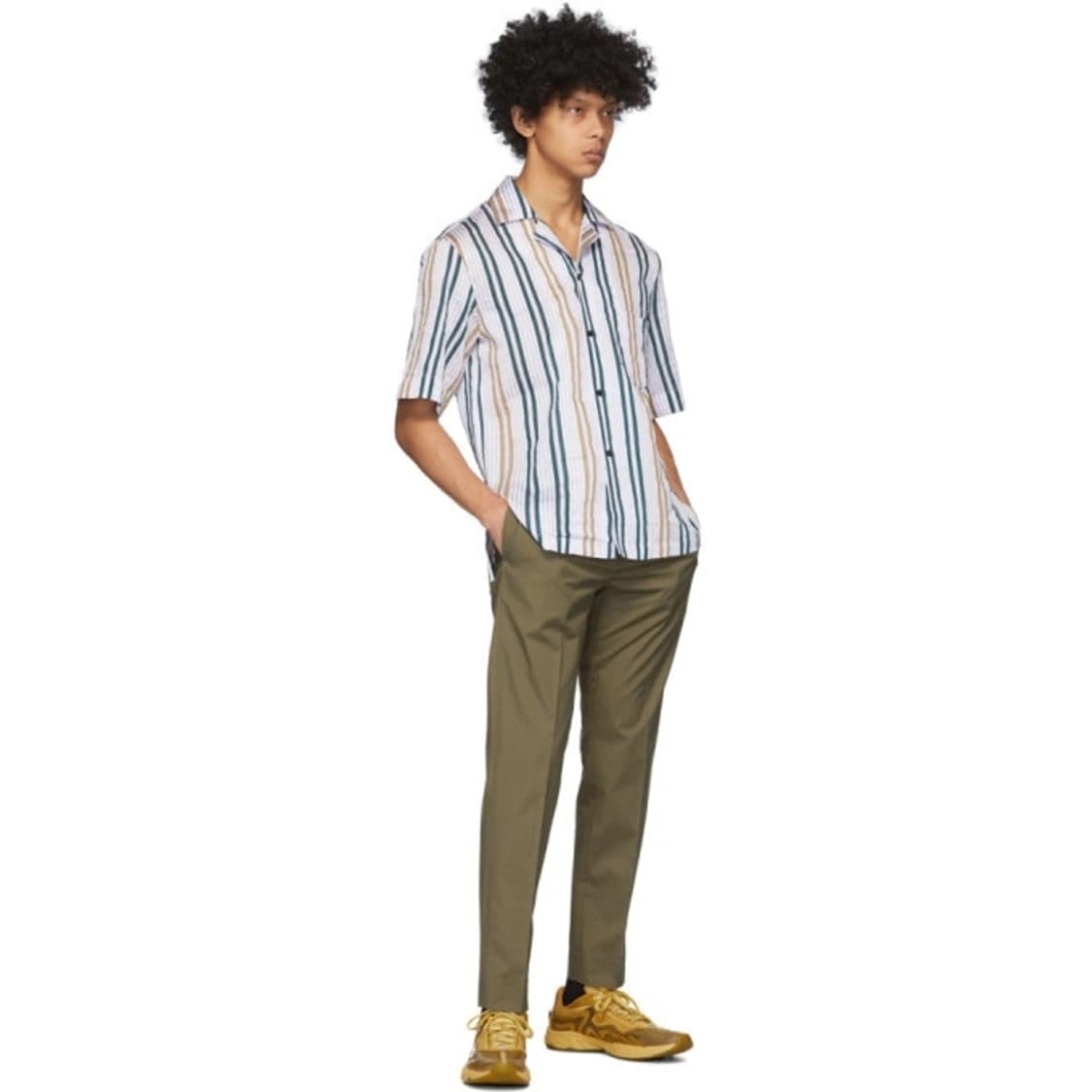 [EU48] 아크네 라이더 트라우저 카키 상품이미지5