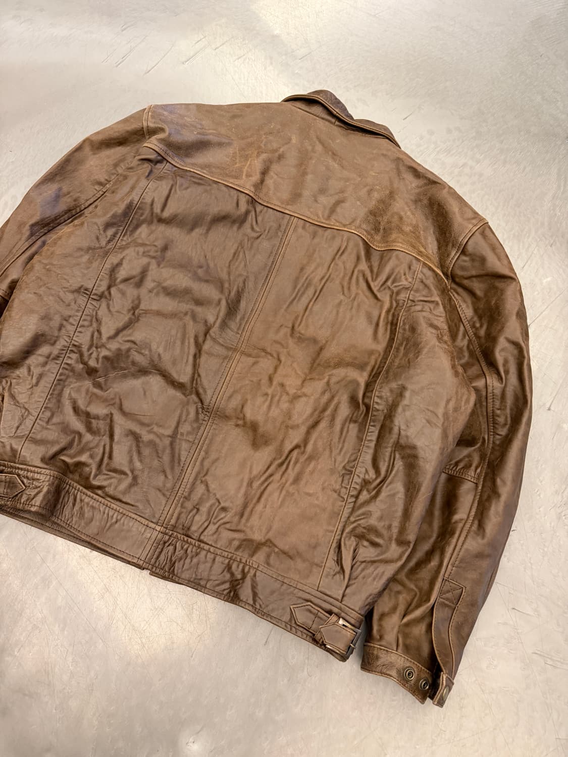 1990s RED BARON BIKE LEATHER 가죽봄버자켓 상품이미지8