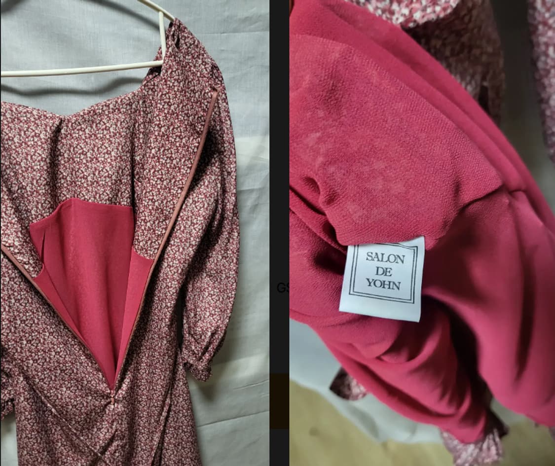 살롱드욘 언발란스 미니 원피스 상품이미지8