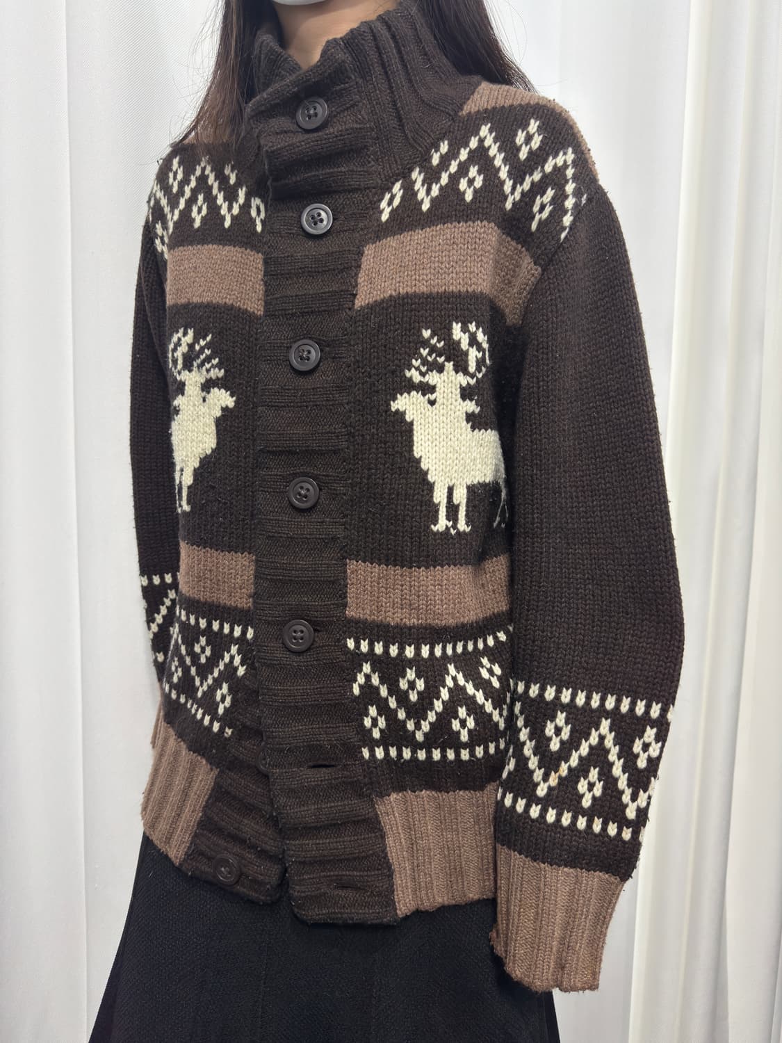 canadian sweater brown cardigan 상품이미지2