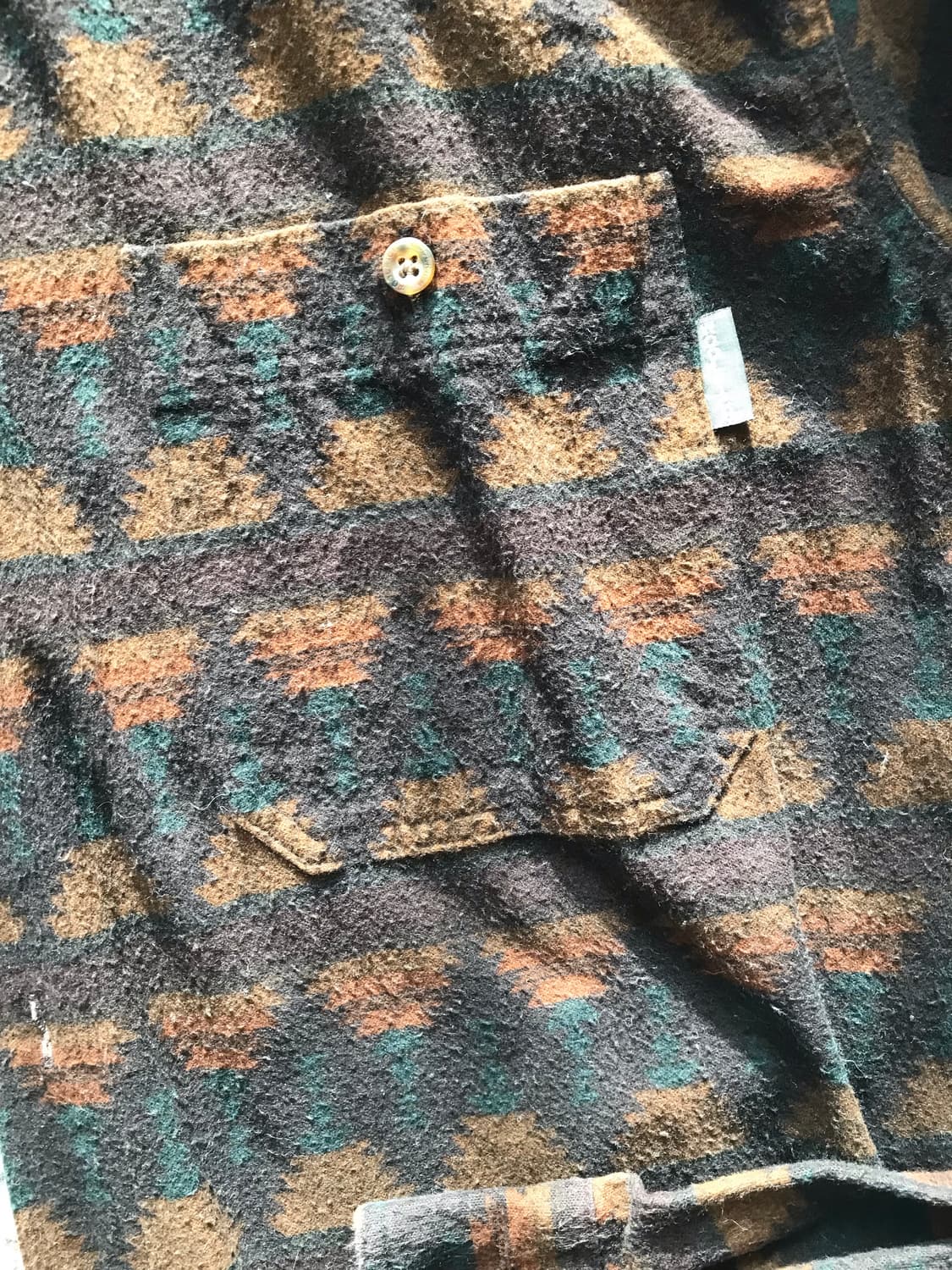 WOOLRICH 울리치 빈티지 원 포켓 패턴 셔츠 MAN XXL 상품이미지3