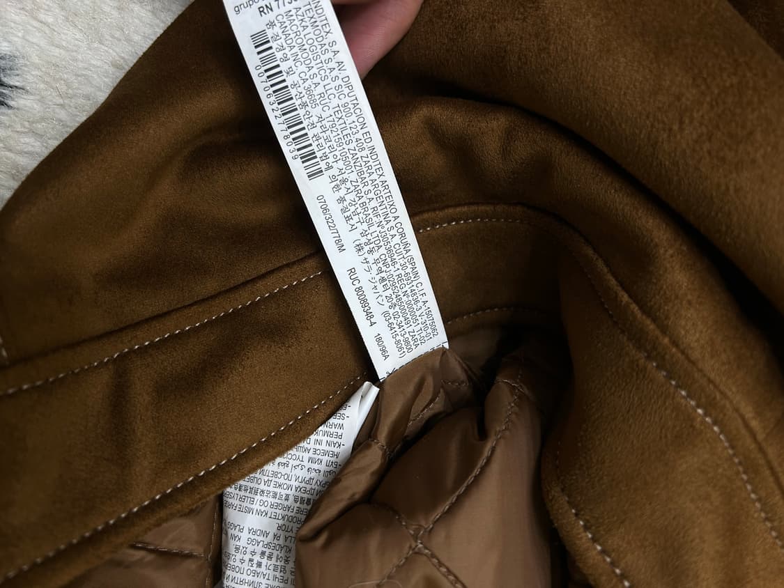 [한국L]ZARA 스웨이드 투포켓 자켓/브라운 상품이미지5