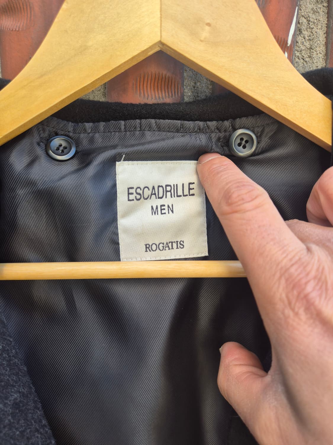 Rogatis Escadrille 블랙 울 코트 105사이즈 상품이미지2