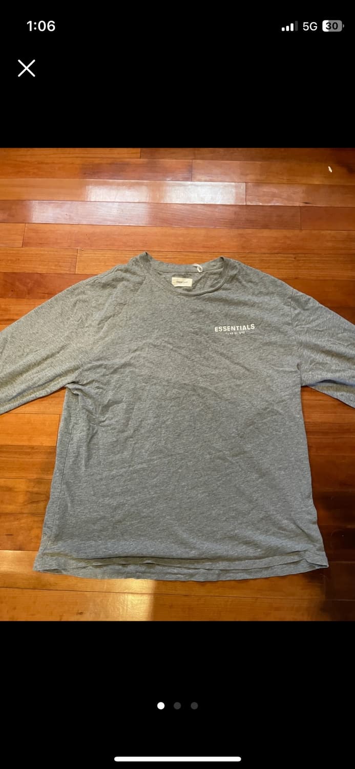 피오갓 긴팔 회색 (XL-2XL) 상품이미지1