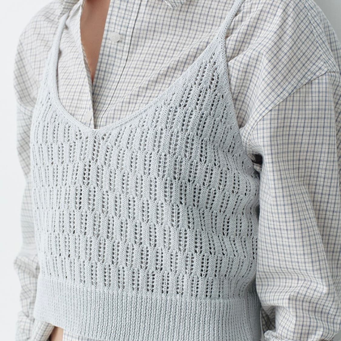 (택부착새상품) HUNCH knit bustier top 상품이미지4