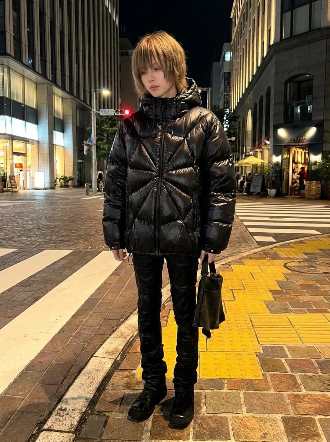 FETCH 25FW 방수 스파이더웹 구스다운  블랙 상품이미지1