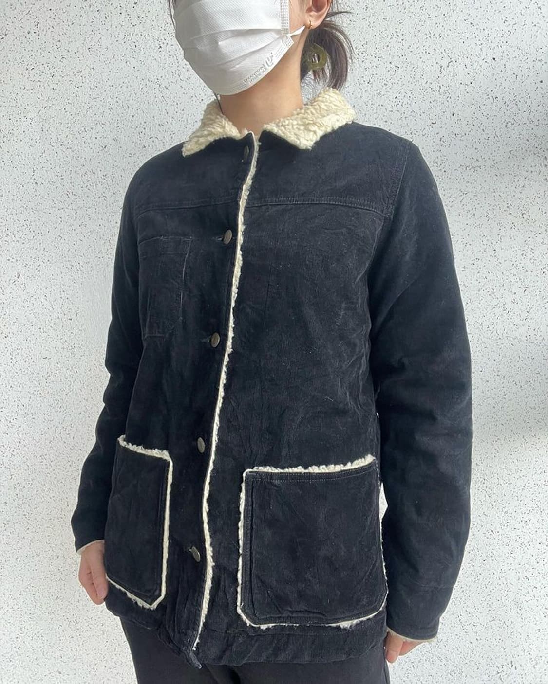 코듀로이 블랙 자켓 상품이미지1