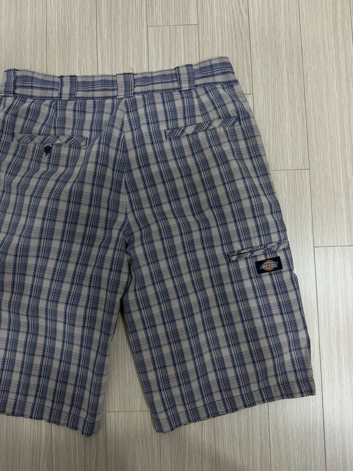 USA VINTAGE 디키즈 체크 워크팬츠 반바지 상품이미지1