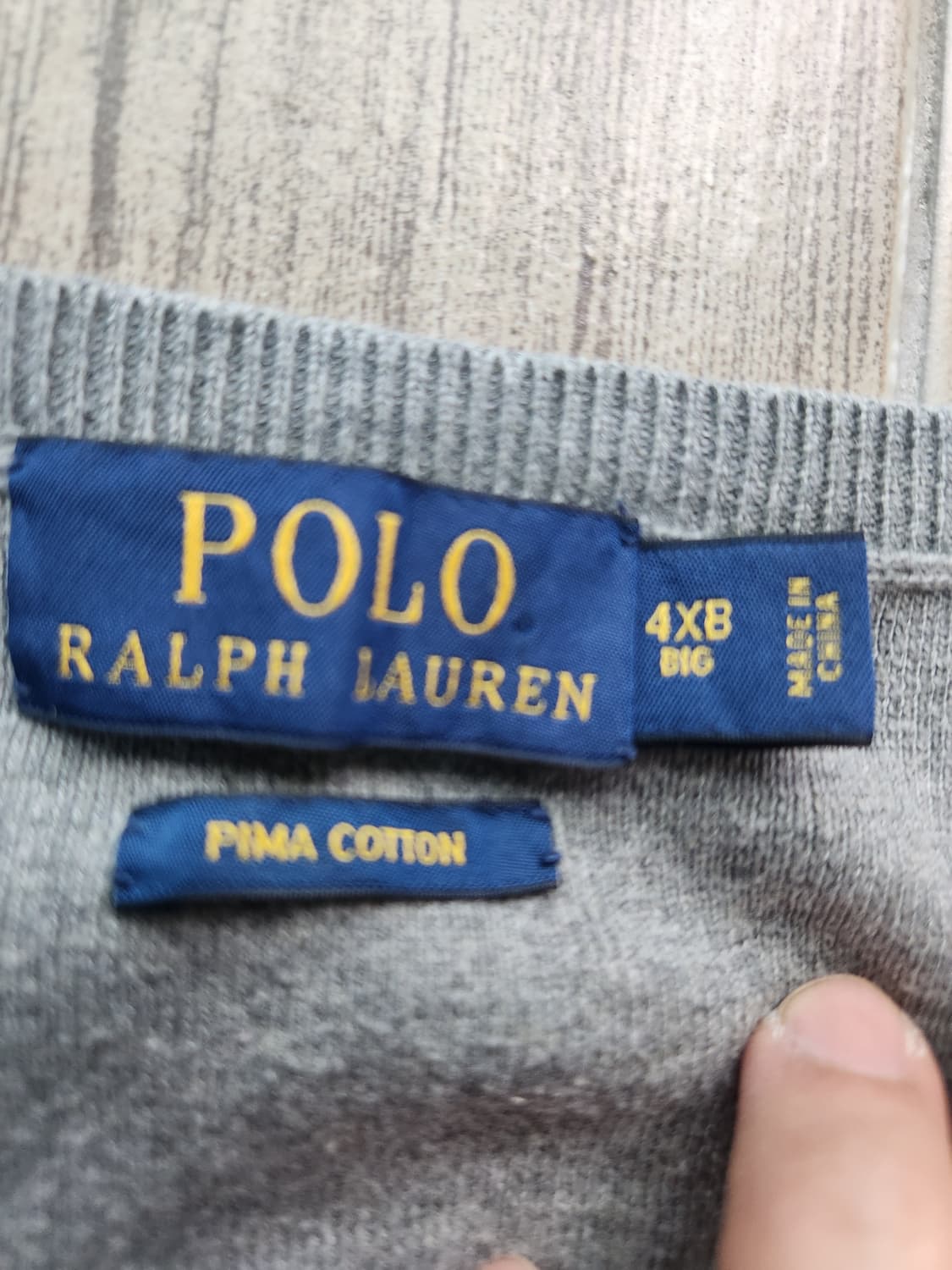 폴로 랄프로렌 니트 조끼 그레이 4X BIG 상품이미지2