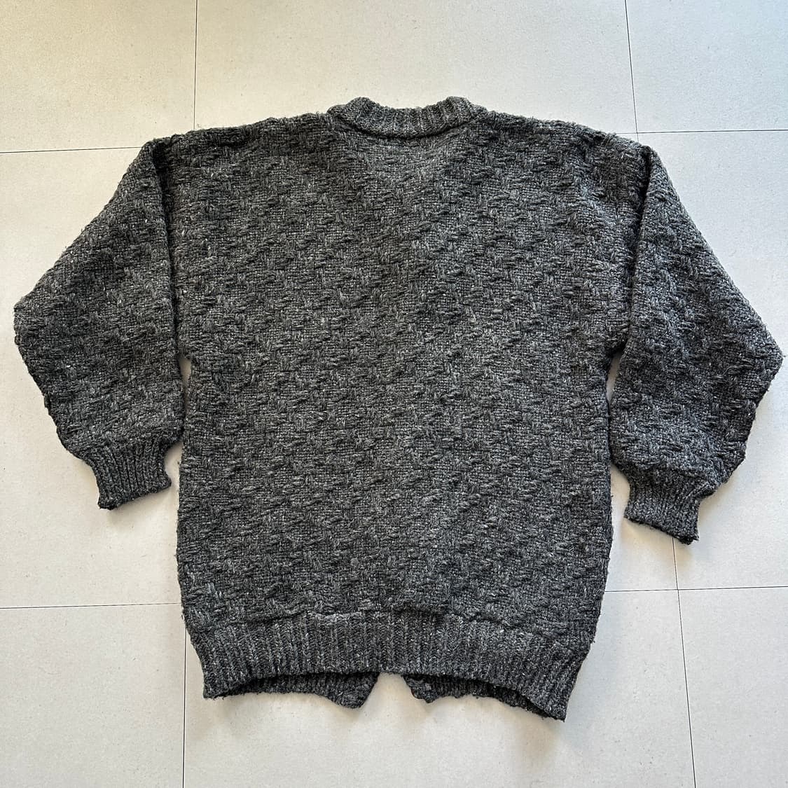 90s 에콰도르산 100% 울 빈티지 에스닉 패턴 니트 가디건 코위찬  상품이미지7