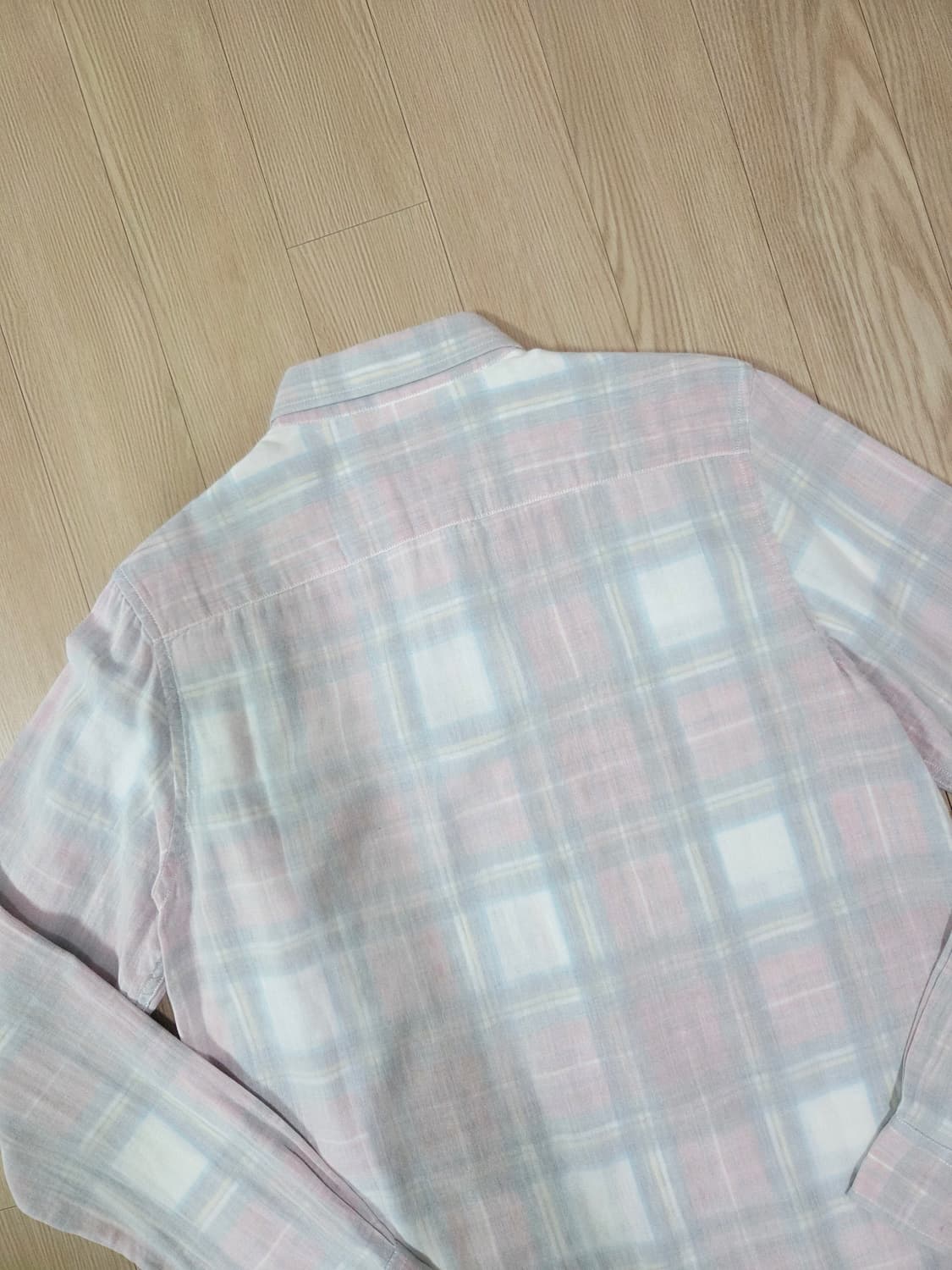 빔즈 레드 체크 백 사이드 원단 캐쥬얼 셔츠 상품이미지6