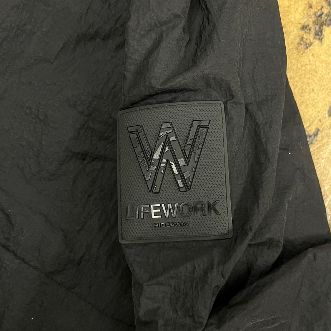 [정품/M] 라이프워크 블랙 바람막이 후드집업 b19 상품이미지7