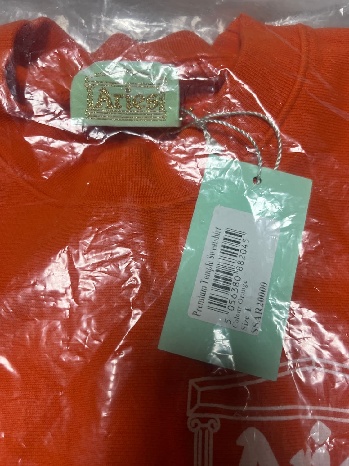 [L] 에리즈 스웻셔츠 오렌지 맨투맨 미개봉 상품이미지3