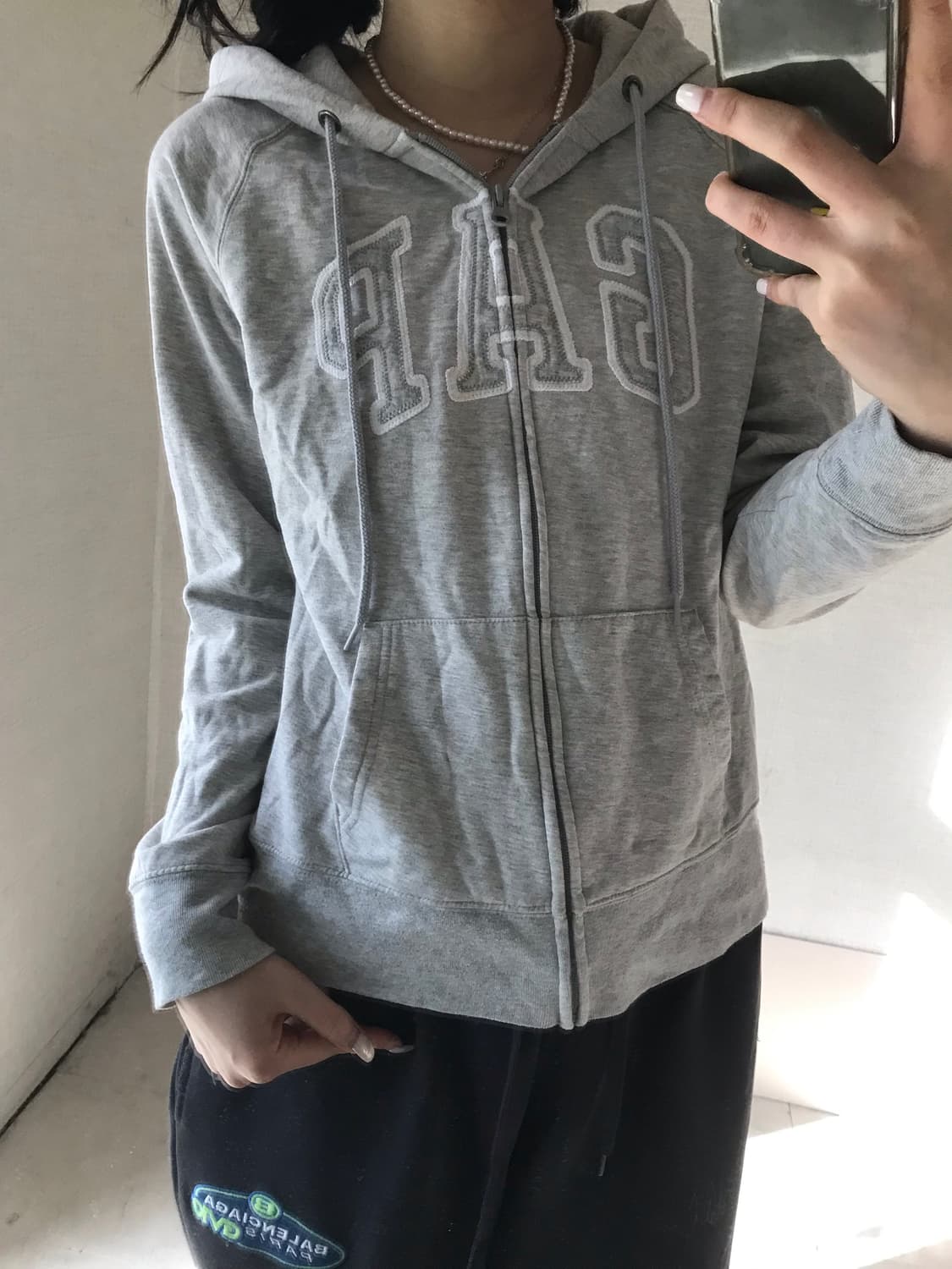 갭 그레이 후드집업 상품이미지5