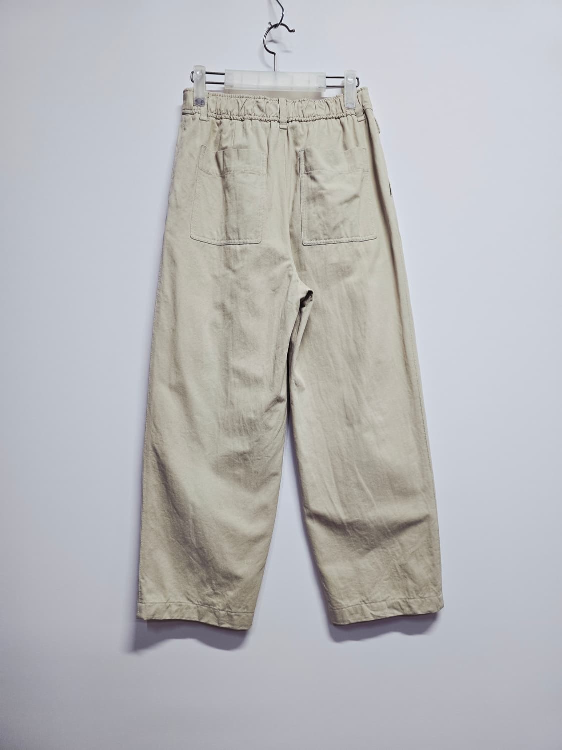 온앤온 베이지색 와이드 팬츠 슬랙스 상품이미지4