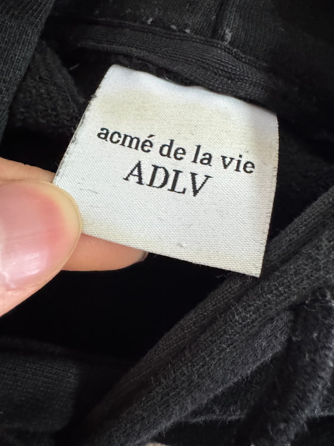 아크메드라비 베이비 프린팅 오버핏 후드티 L 블랙 상품이미지3