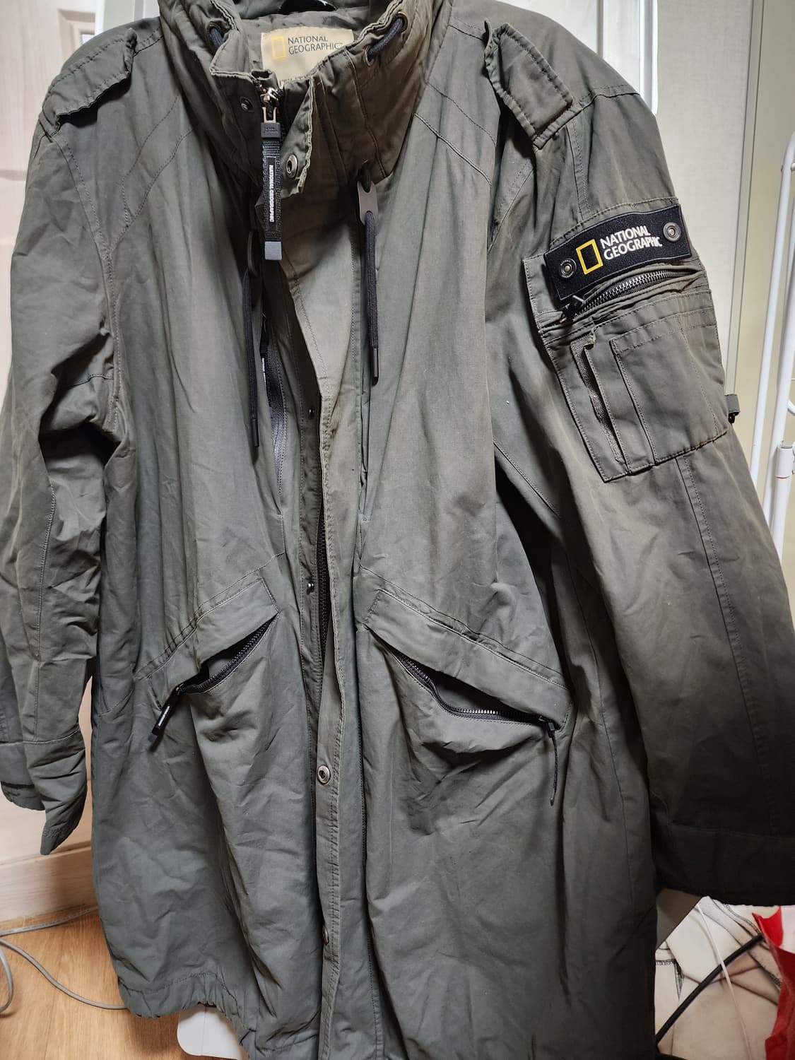 내셔널지오그래픽 유틸리티 바람막이 야상 자켓 L 100 상품이미지1