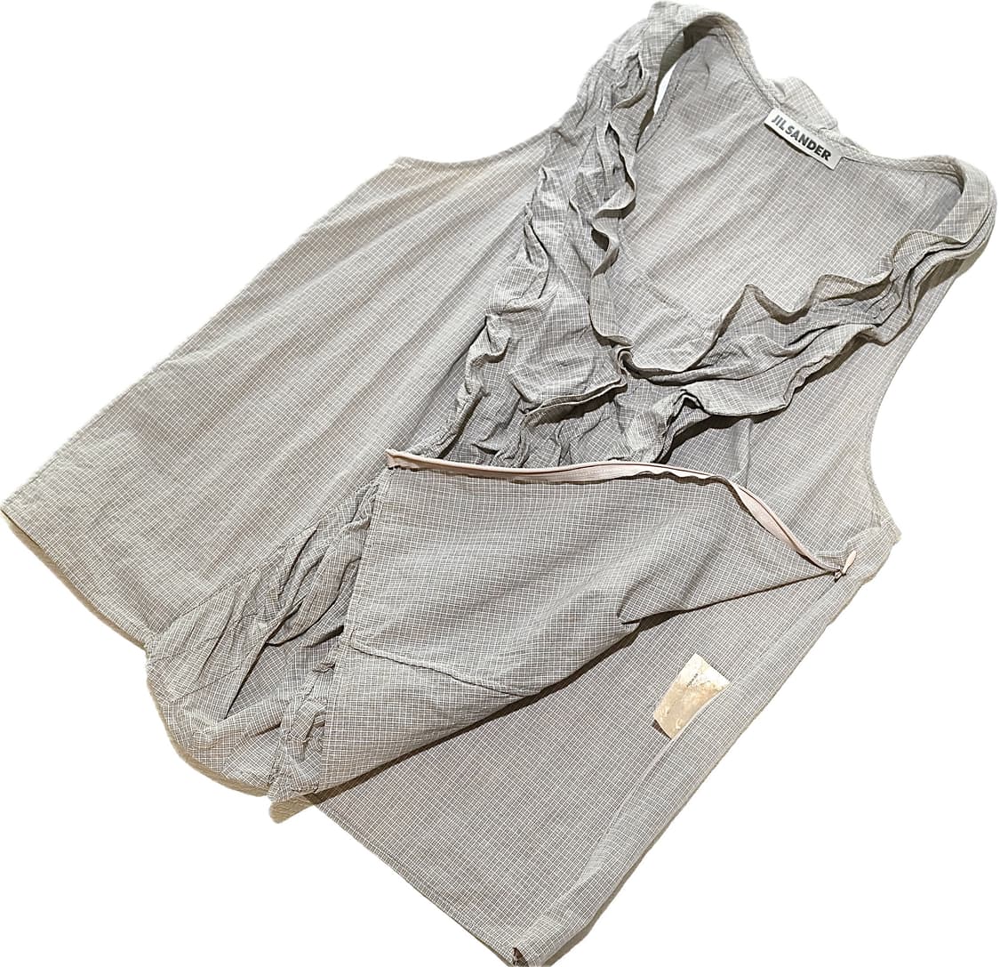 Jil sander by raf 2010 ruffle sleeveless 상품이미지4