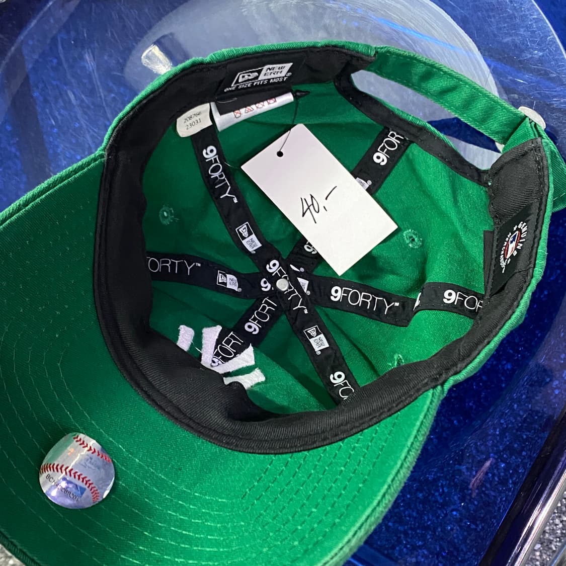 뉴에라 뉴욕양키스 그린 볼캡 B4374  상품이미지4