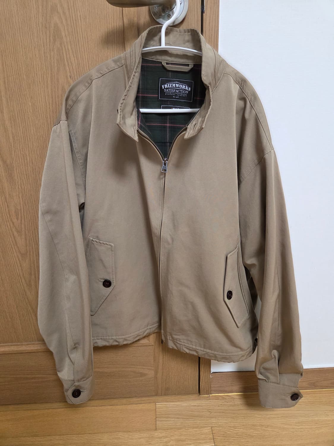 프리즘웍스 헤링턴 자켓 베이지 상품이미지3