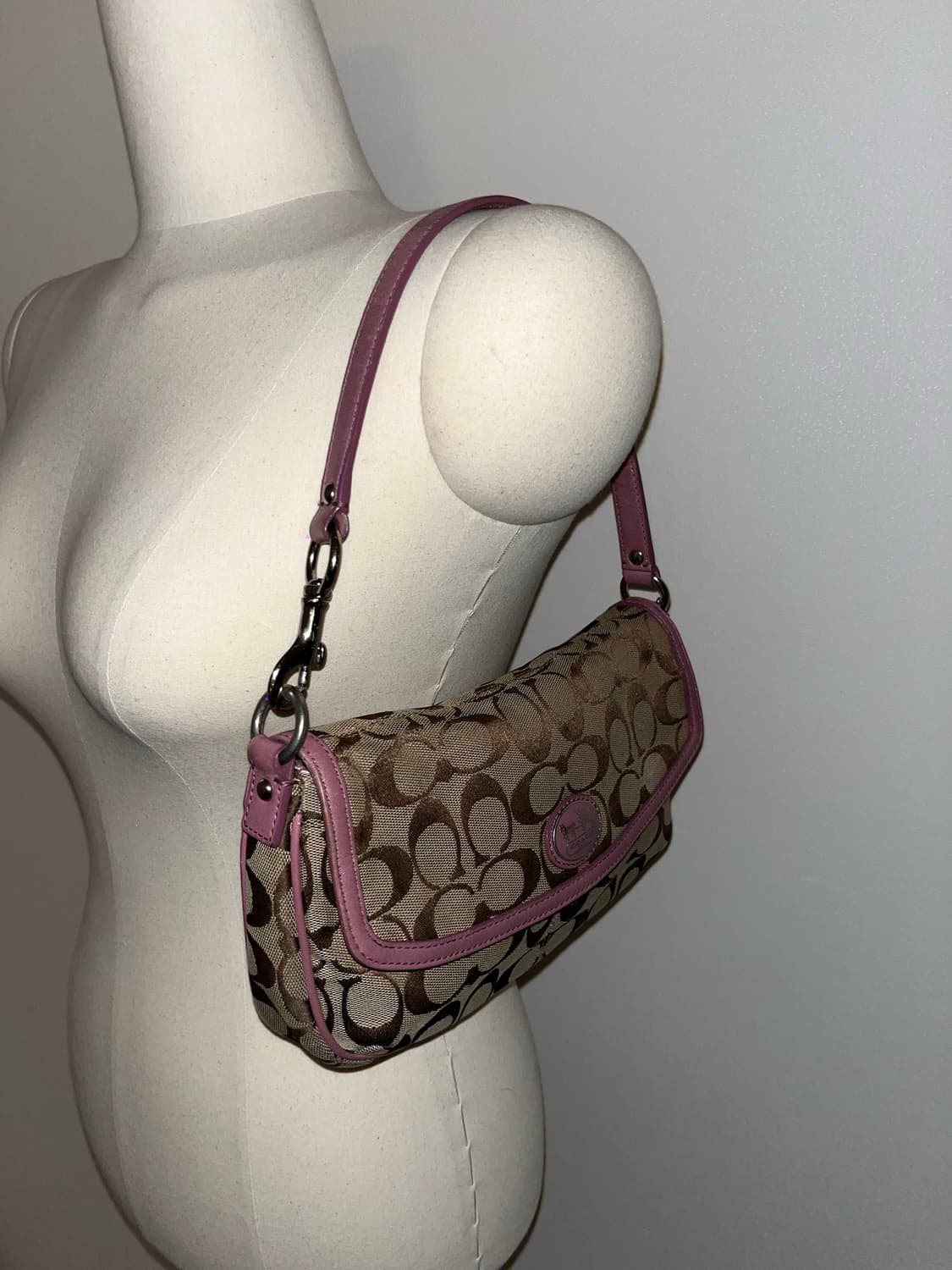 COACH Beige&Pink Shoulder Bag 상품이미지4