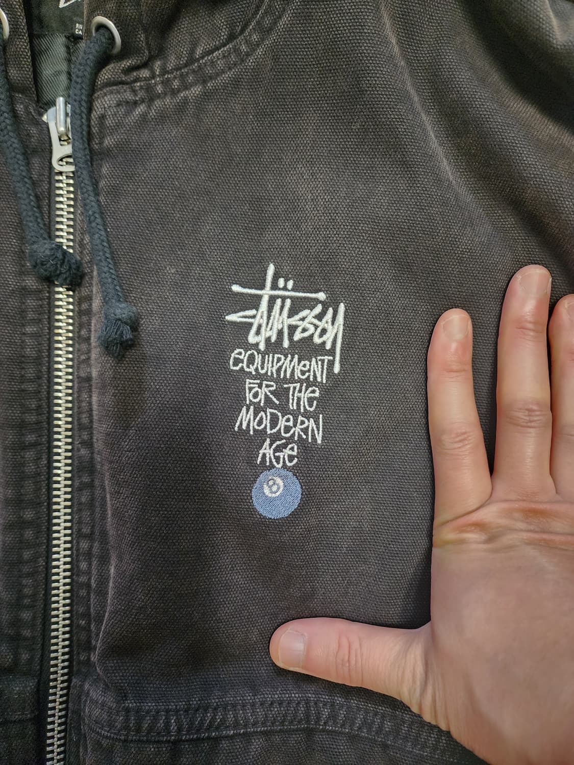 스투시캔버스인슐레이티드워크자켓 블랙 xxl 상품이미지2