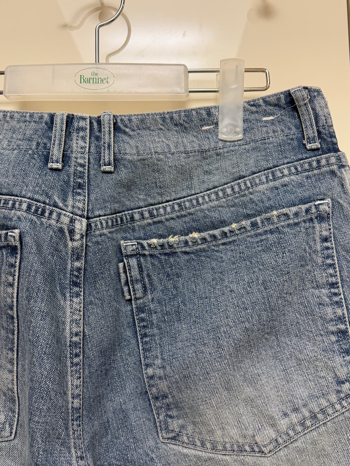 포터리 원워시드 와이드 데님팬츠 미드블루 상품이미지5