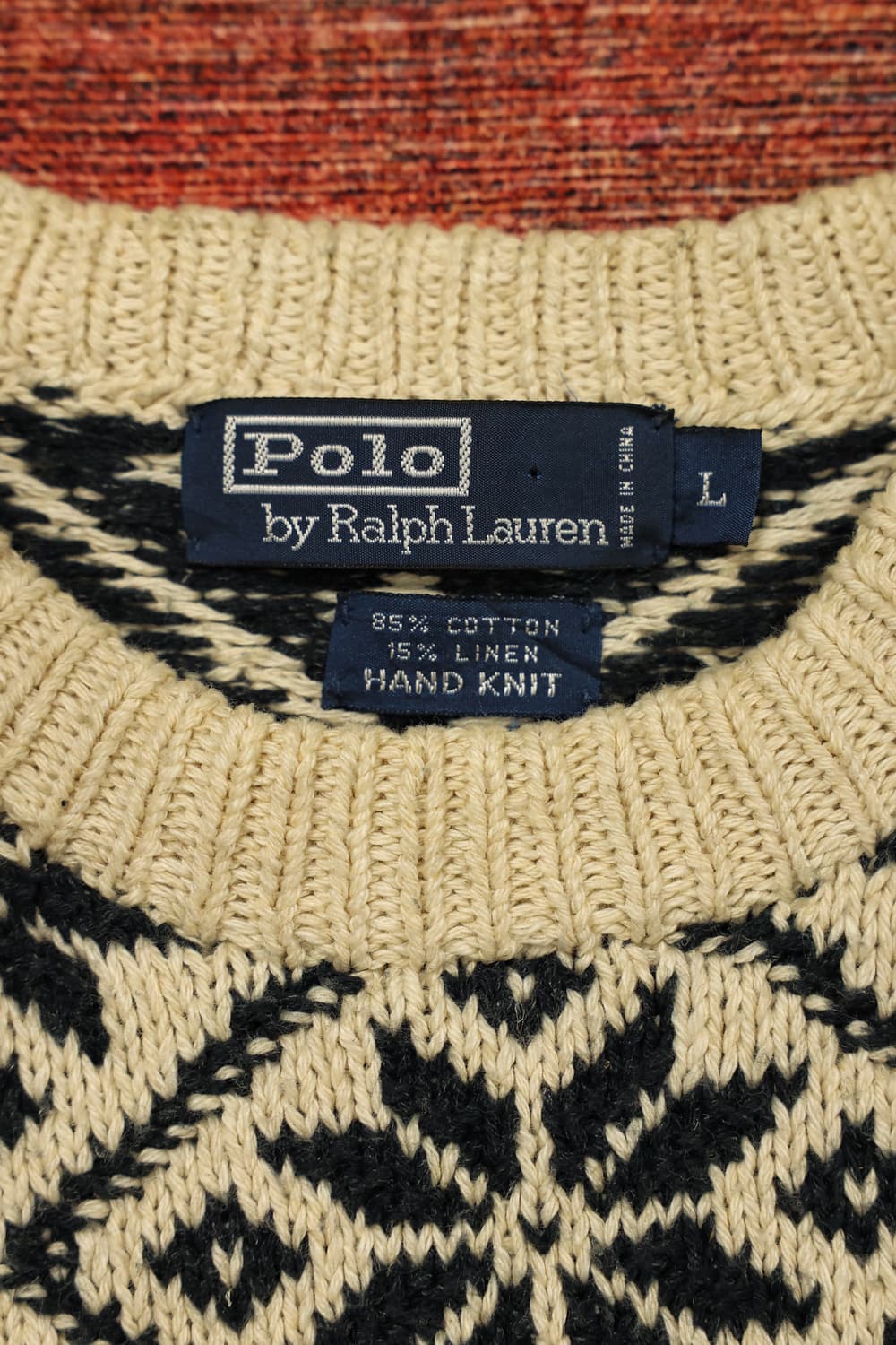 90s 빈티지 폴로랄프로렌 노르딕 니트 판매 상품이미지6