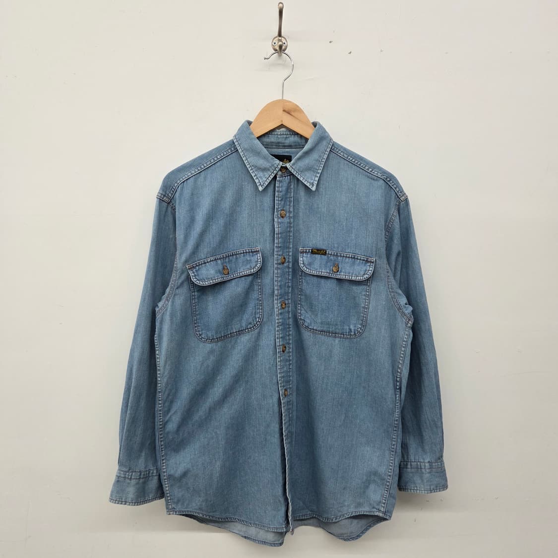 랭글러 데님 셔츠 남방 빈티지 남m 상품이미지1