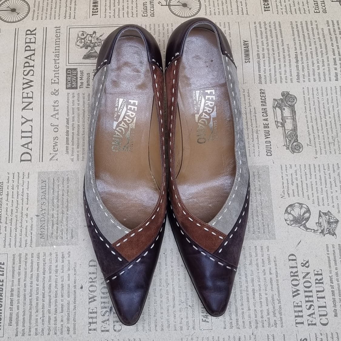 페라가모 멀티컬러 여성펌프스힐 7 240 굽6 상품이미지2