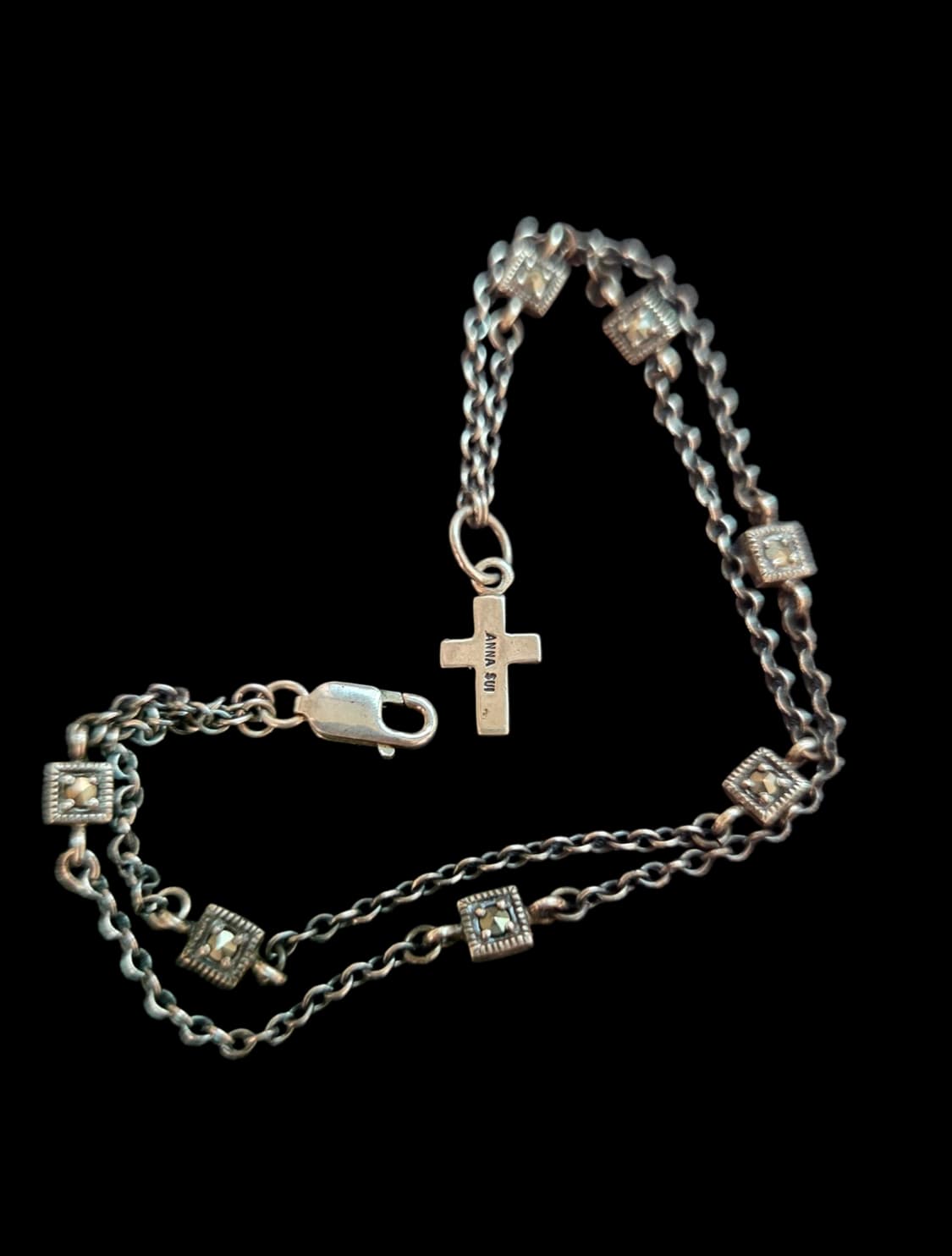 [안나수이] 레이어드 십자가 팔찌 상품이미지2