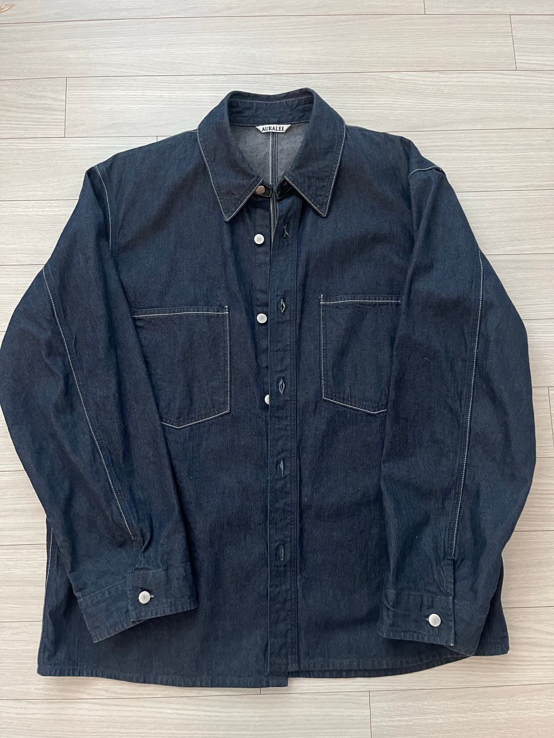 오라리 하드 트위스트 데님 셋업 상품이미지1