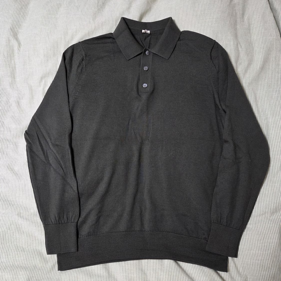 아르켓 메리노 폴로 니트 스웨터 M 98 다크그린  / 긴팔티 상품이미지1