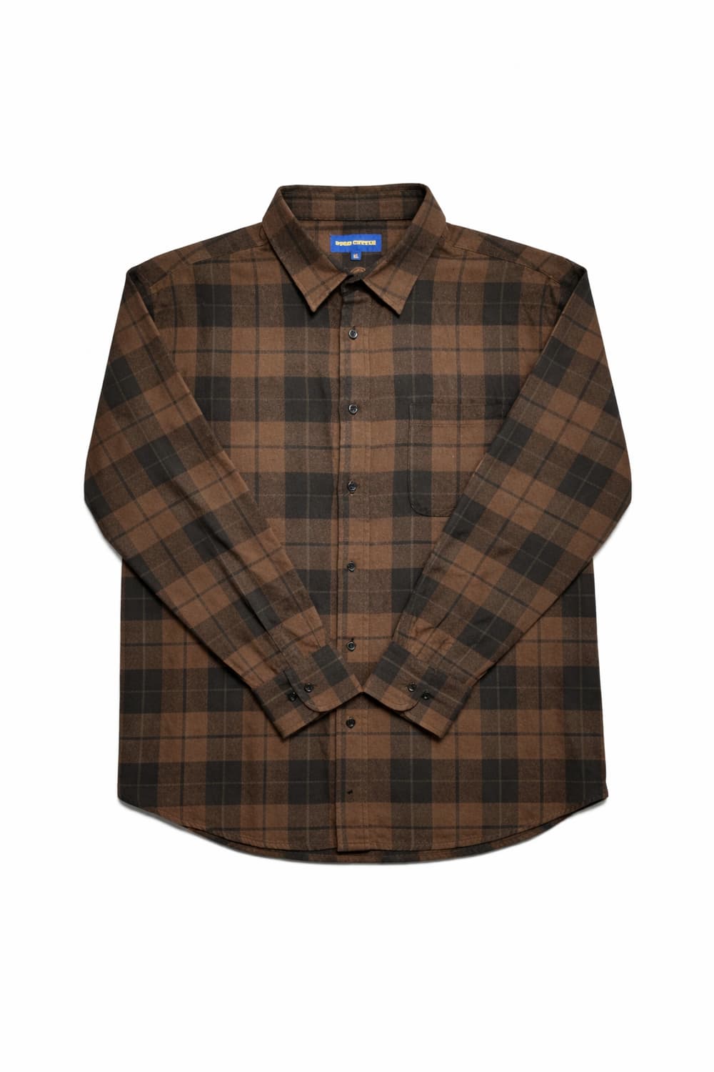 JPN 일본빈티지 y2k 워크웨어 오버핏 플란넬 브라운 빅 체크 셔츠 상품이미지1