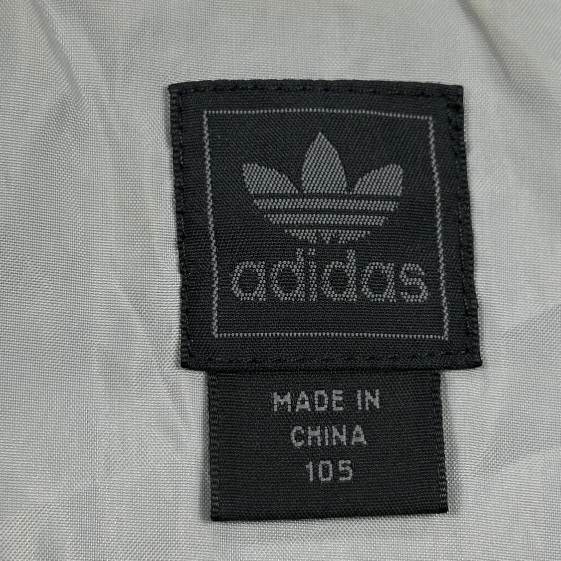 (하자존재) 아디다스 올드스쿨 삼선 바람막이 져지 올블랙 XL 상품이미지7