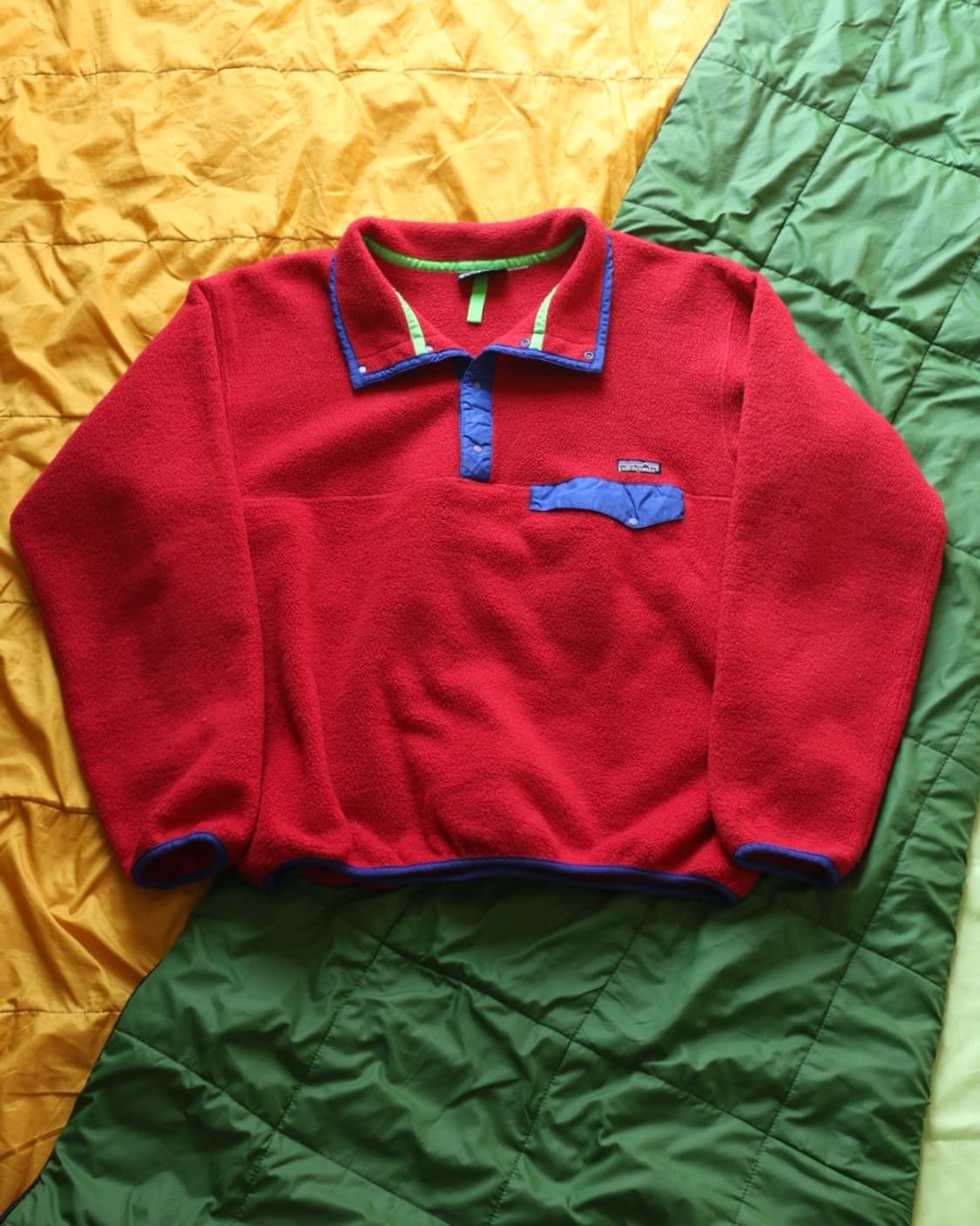 파타고니아 90s 빈티지 신칠라 스냅티 플리스 레드 상품이미지1