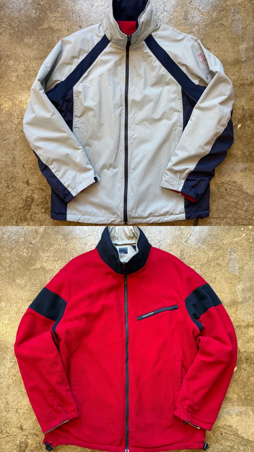 노티카 양면 플리스 나일론 아우터 상품이미지1