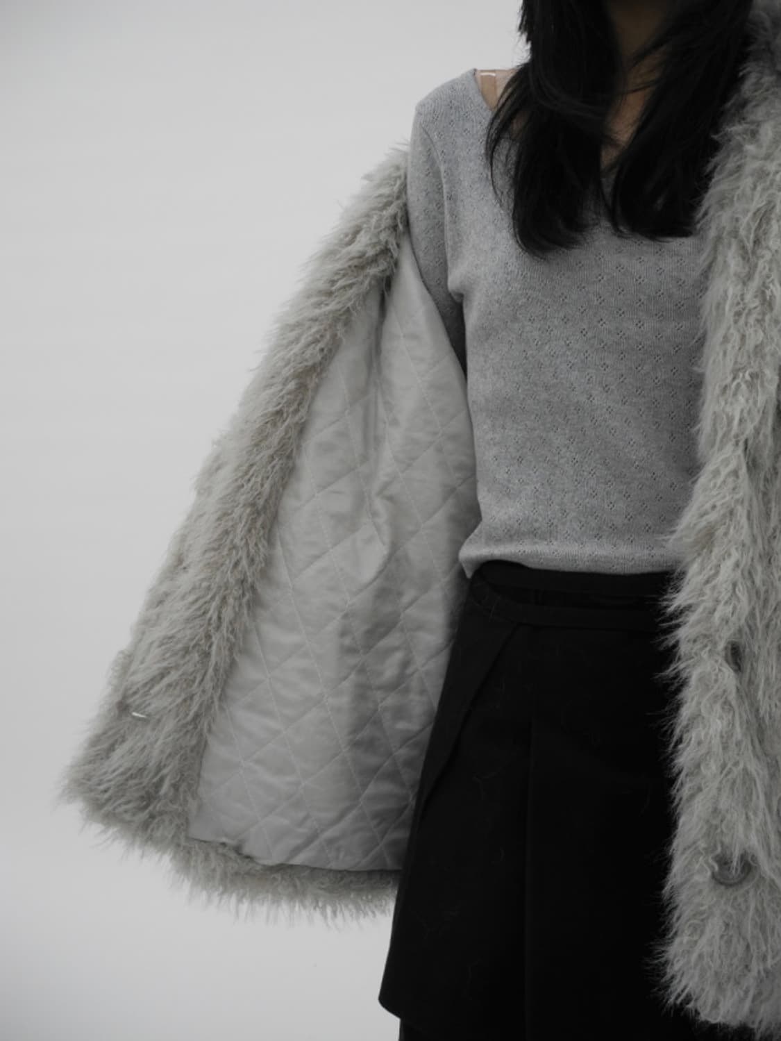 에쎄이 브레이쉬 퍼자켓(그레이) 상품이미지6