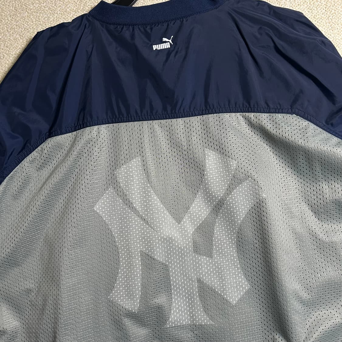(XL) 90s 퓨마MLB 뉴욕양키스 빅로고 바람막이 자켓 상품이미지8