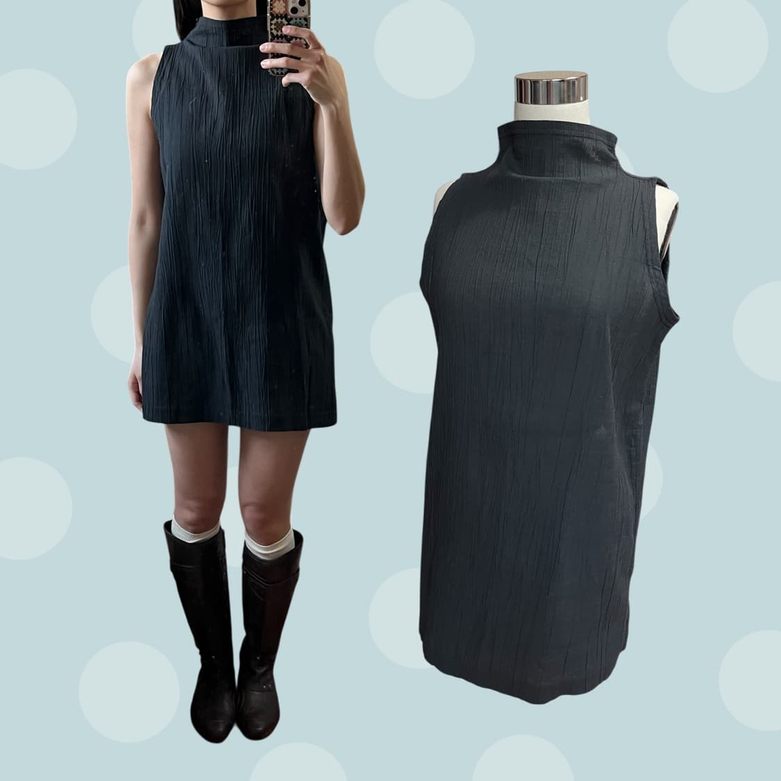 이세이 미야케 레이블 Hai sporting gear 플리츠 슬리브리스 상품이미지1