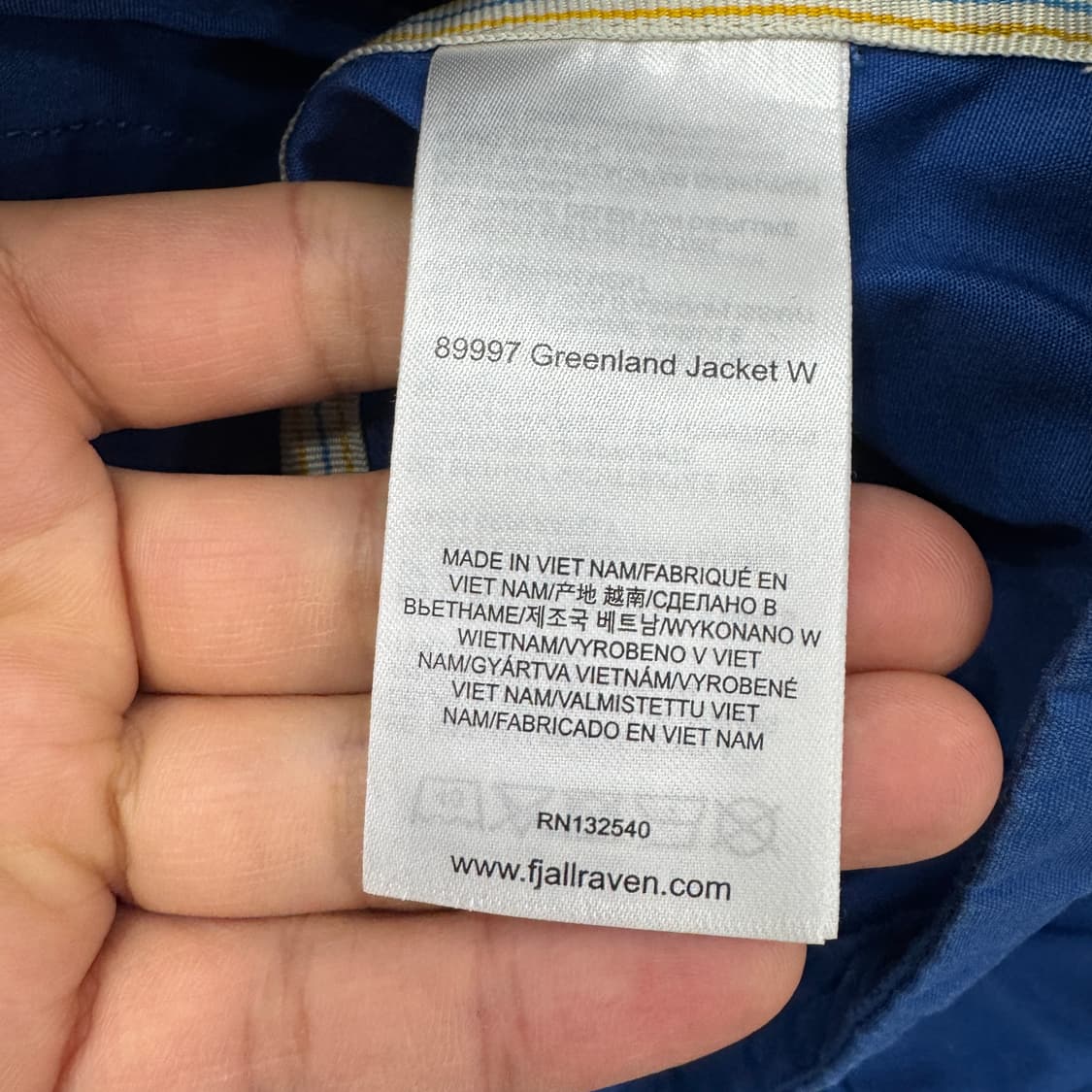 여성용 S(100) 피엘라벤 그린란드 블루 자켓  상품이미지8