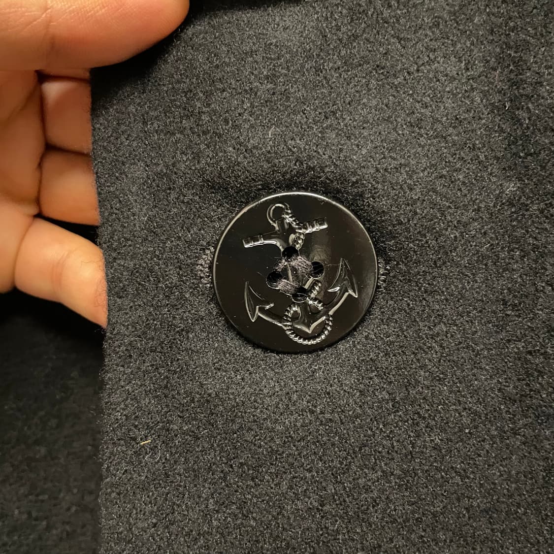 90s 폴로 랄프로렌 U.S NAVY 미 해군 피 코트 상품이미지5