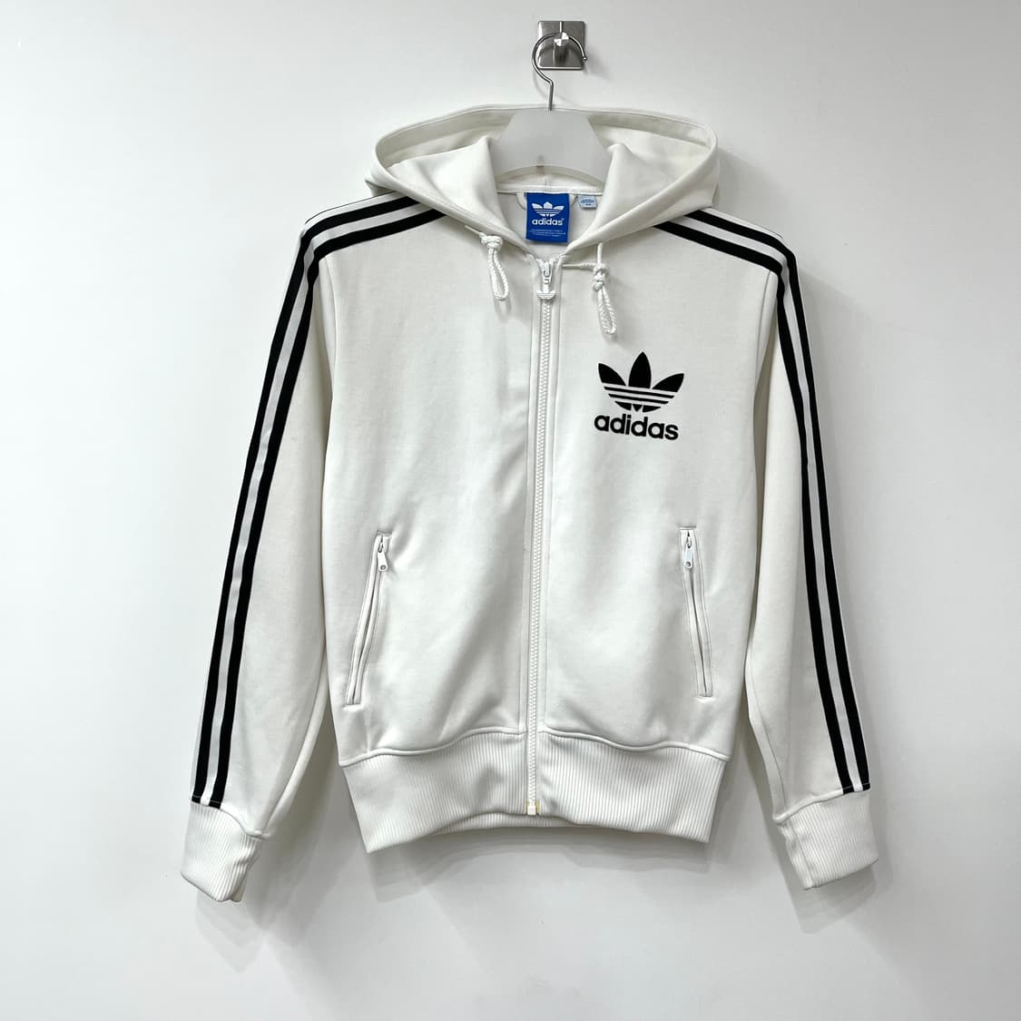 아디다스 파이어버드 흰검 화이트 후드 트랙탑 져지 상품이미지2