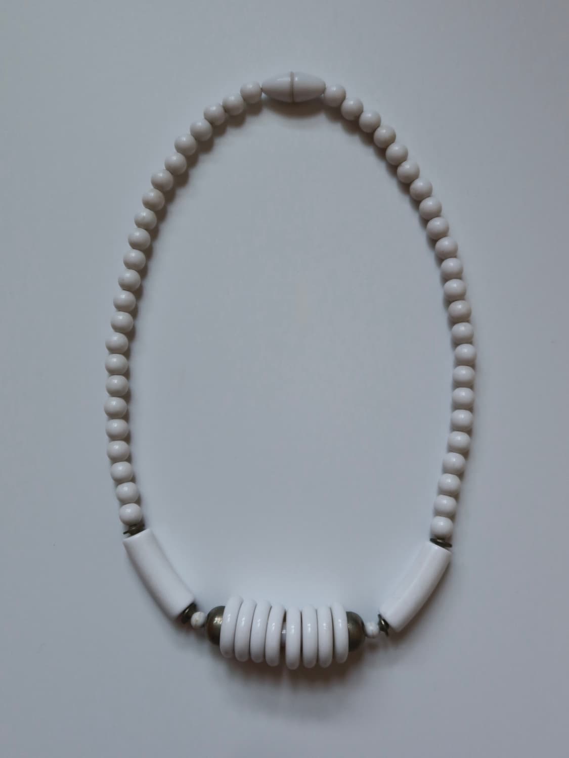 white tube necklace 상품이미지3
